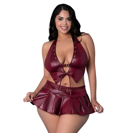 Lust Fetish Seraphina Burgundy Queen Size-0
