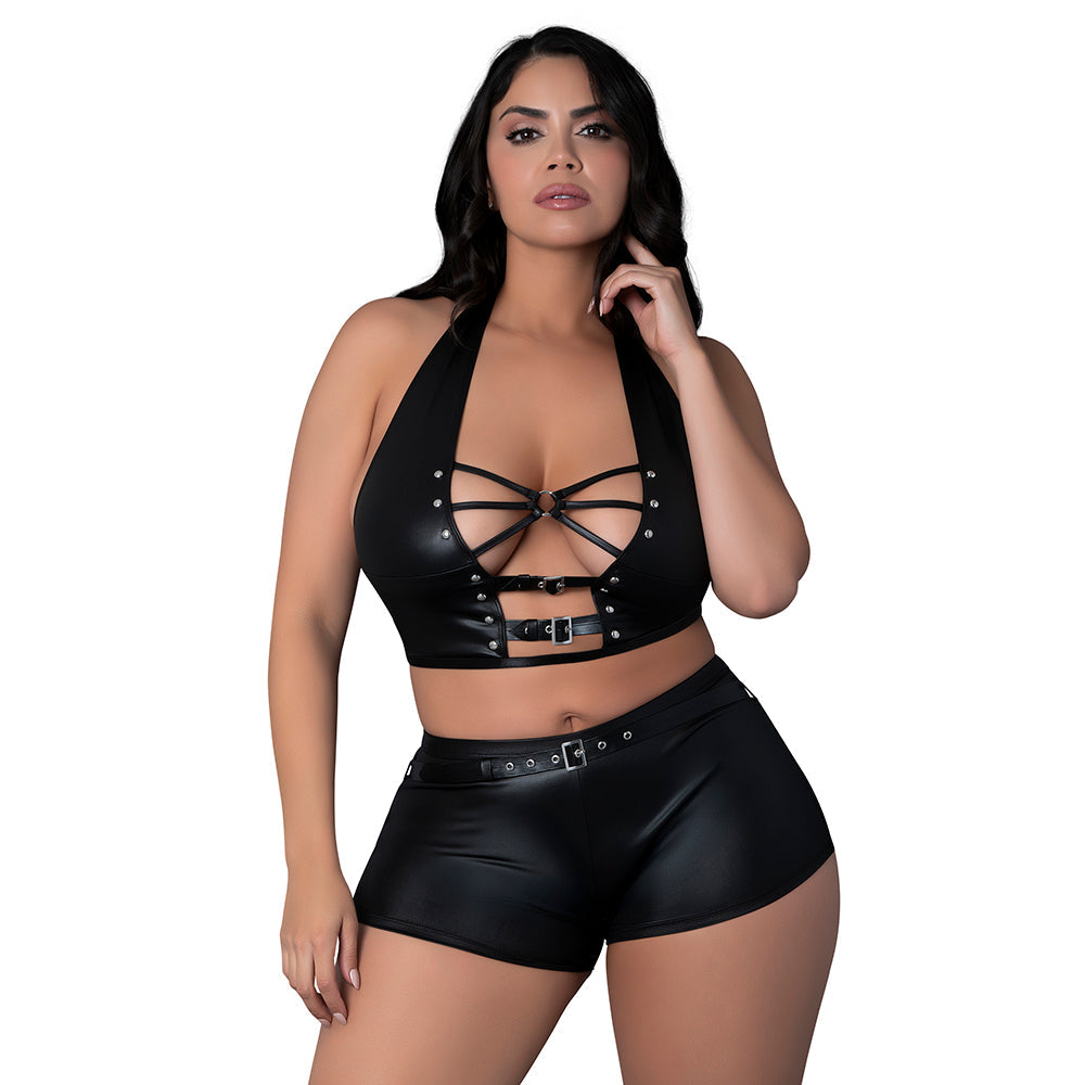 Lust Fetish Thalia Black Queen Size-0