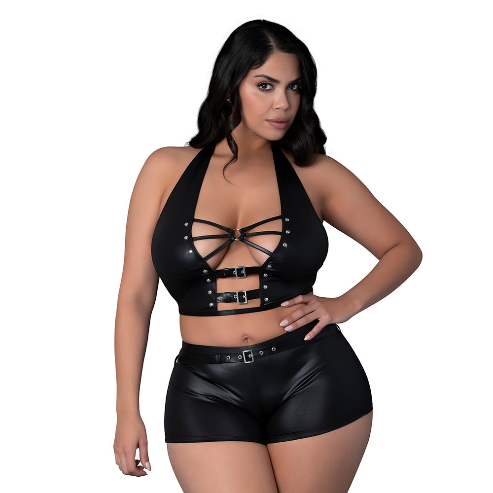 Lust Fetish Thalia Black Queen Size-1