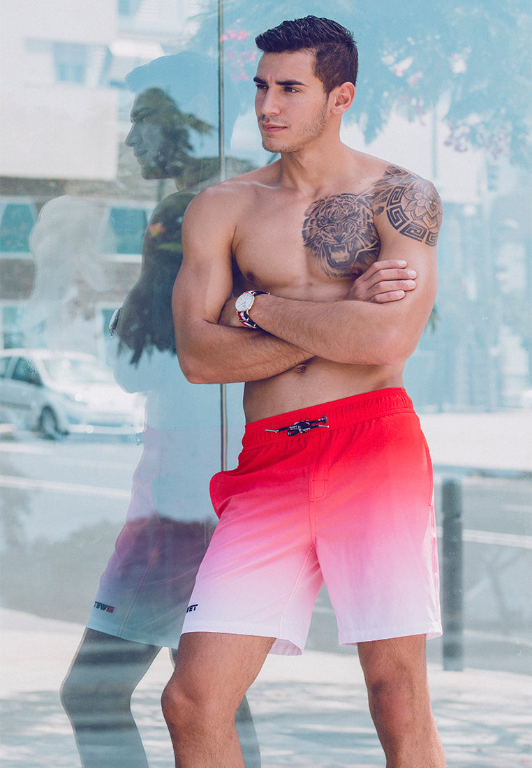 Get Ready to Sizzle This Summer: Introducing BWET Swimwear's Eco-Friendly Sunrise Beach Shorts!-0