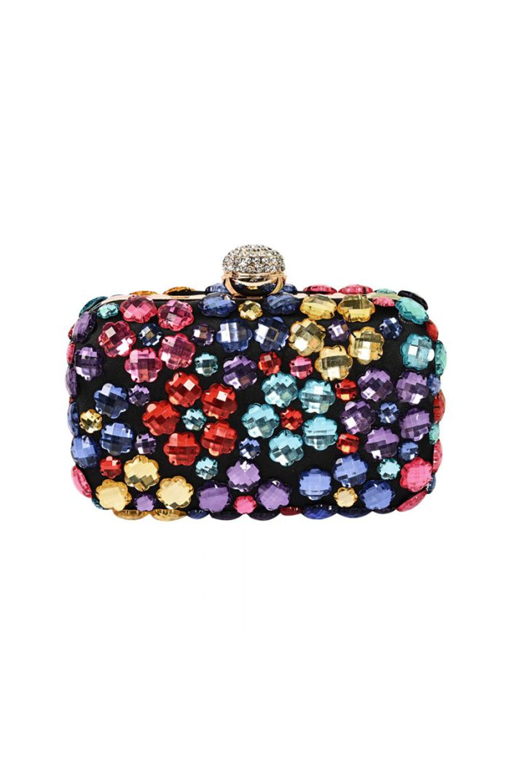 Black Crystal Clutch Bag-0