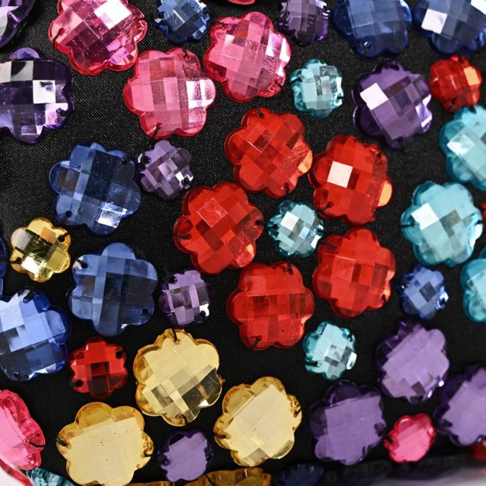 Black Crystal Clutch Bag-4