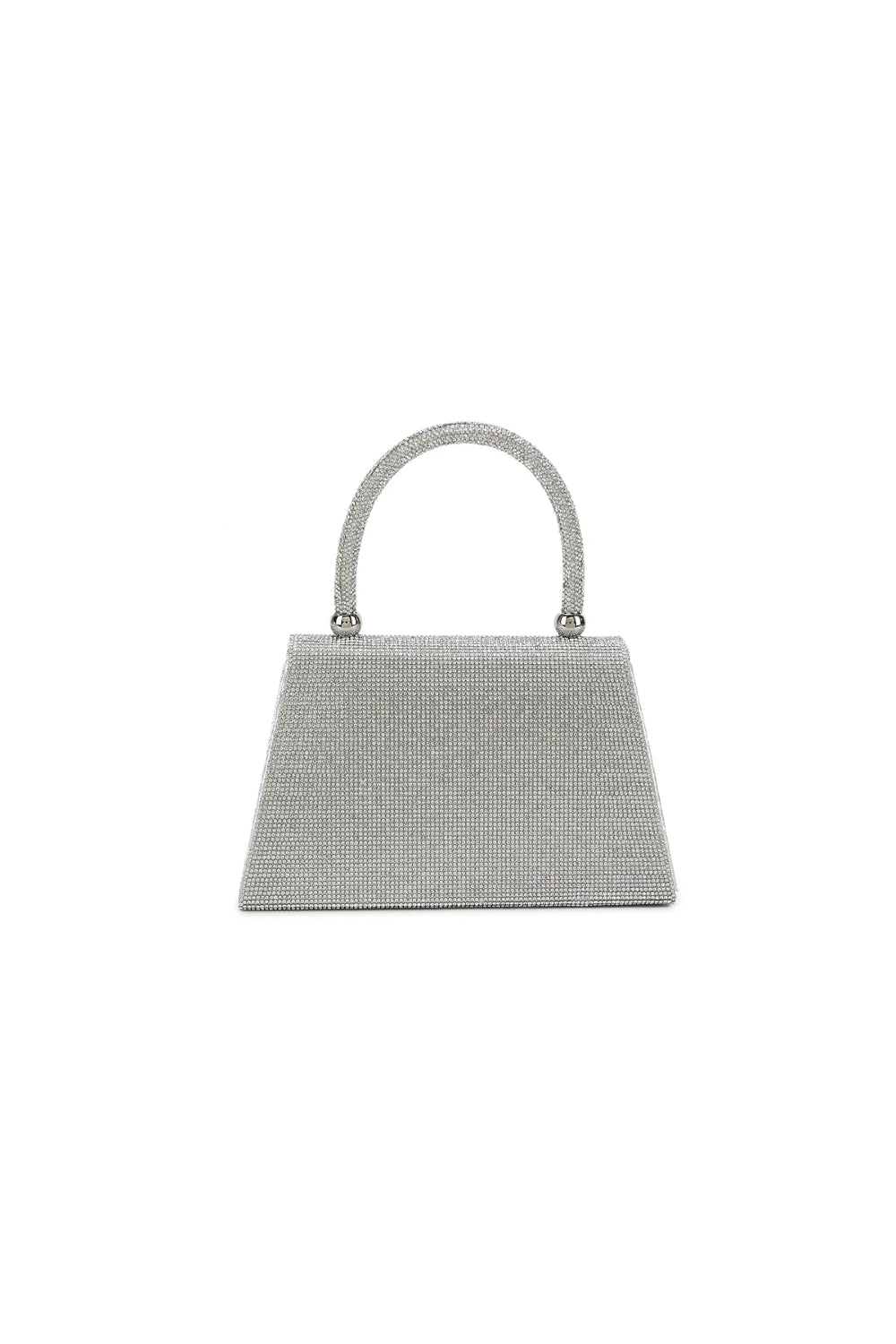 Silver Diamante Top Handle Bag-2