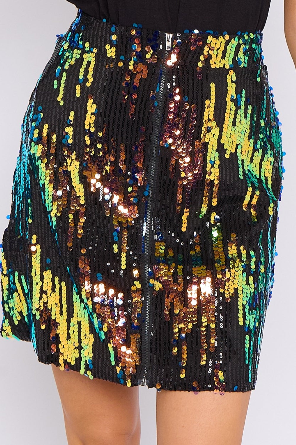 Skylar Multicolour Sequin Mini Skirt-2