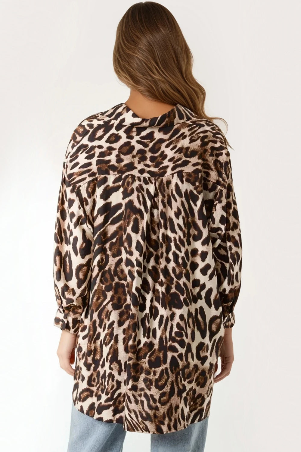 Leopard Print Oversized Shirt-2