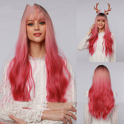 American Style Synthetic Long Curly Hair Wig-0