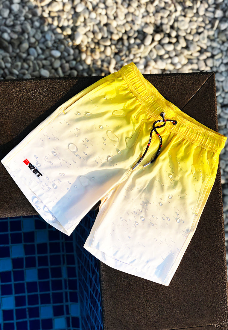 Get Ready to Sizzle This Summer: Introducing BWET Swimwear's Eco-Friendly Sunrise Beach Shorts!-5