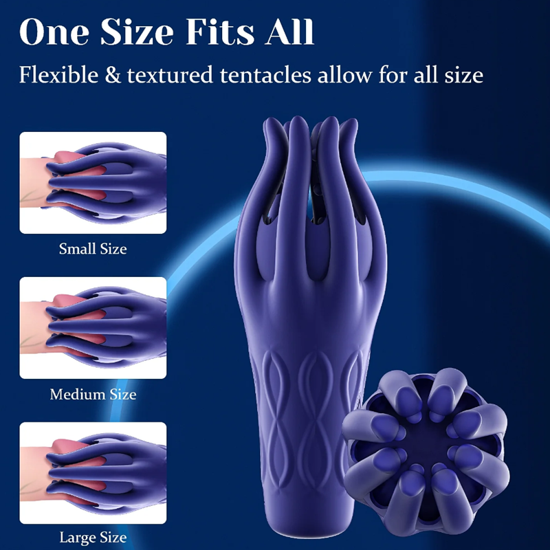 Vibration Squid Tentacle Glans Stimulator – Flexible Glans Vibrator & Trainer-3