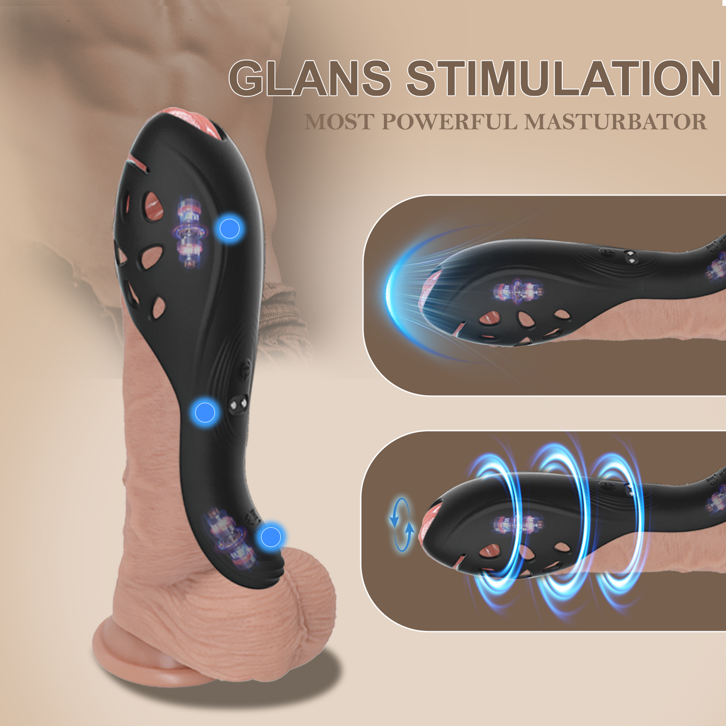 2-in-1 Penis Enlargement Vibrator – Premium Sleeve & Tool by V For Vibes.-4