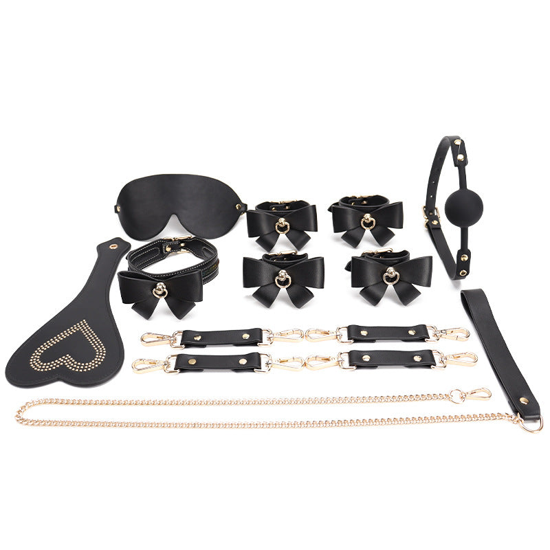 Black Wholesale Dominatrix Starter Kit with Butterfly Accents in Leather