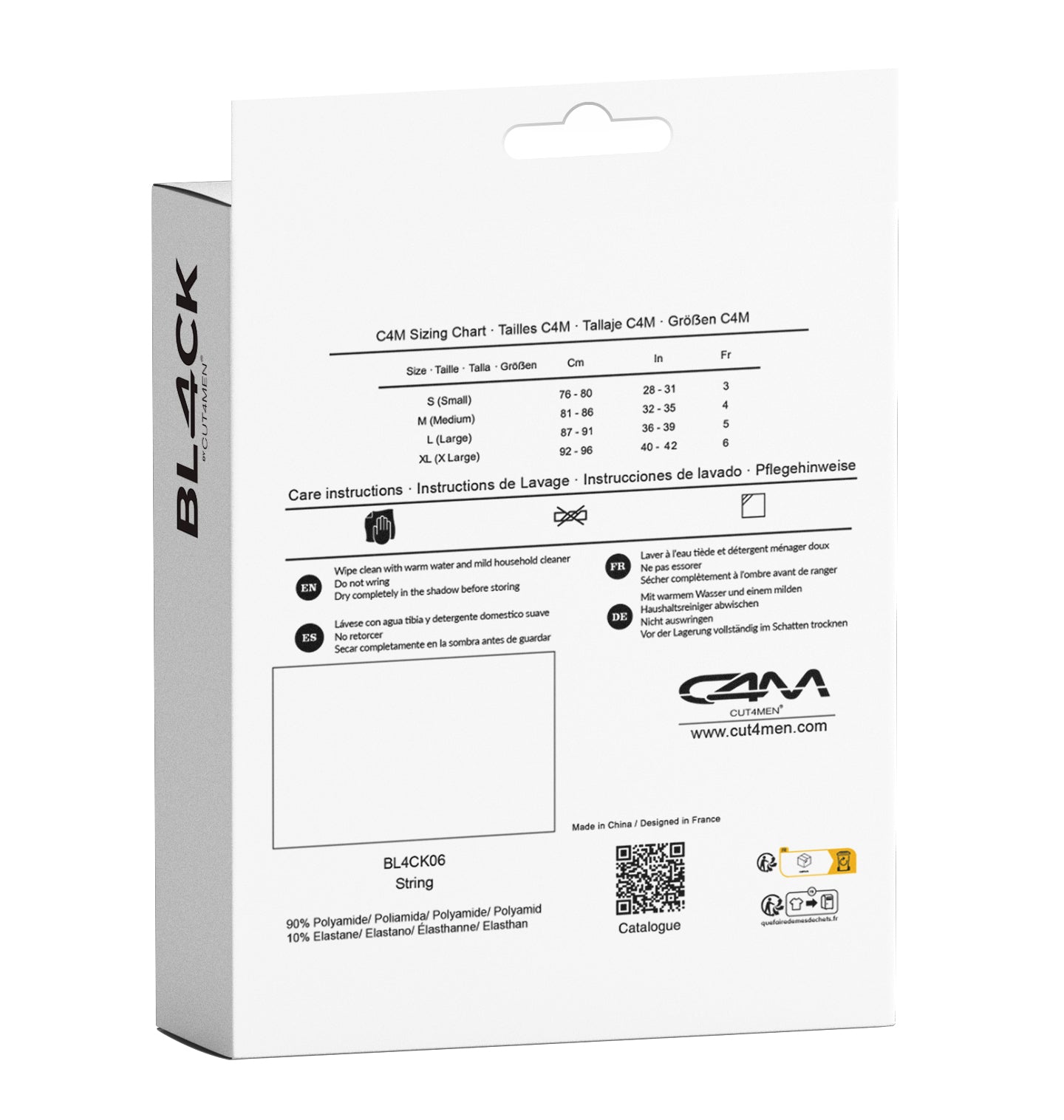 black wetlook Boost String BL4CK06 - XL-5