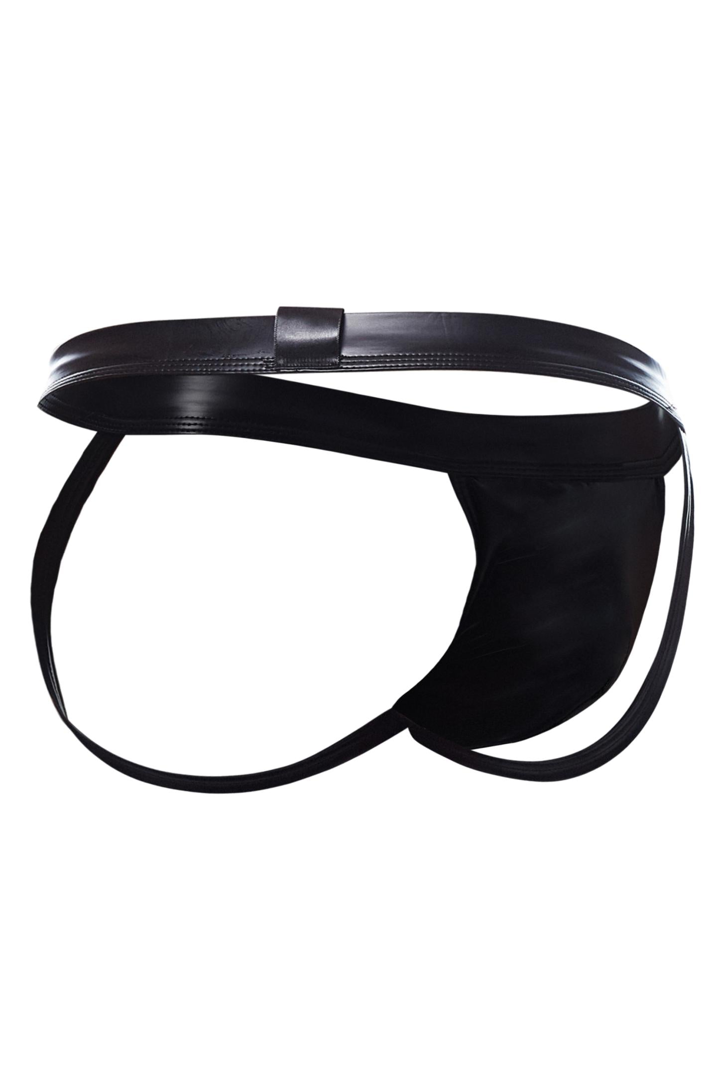 black wetlook Jockstrap BL4CK05 - XL-1