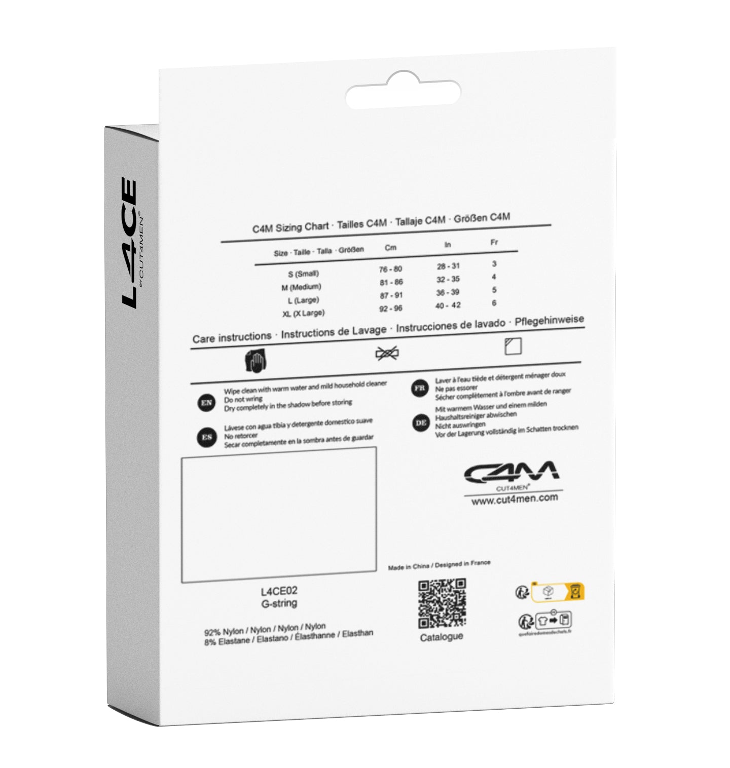 black G-string L4CE02 - L/XL-7