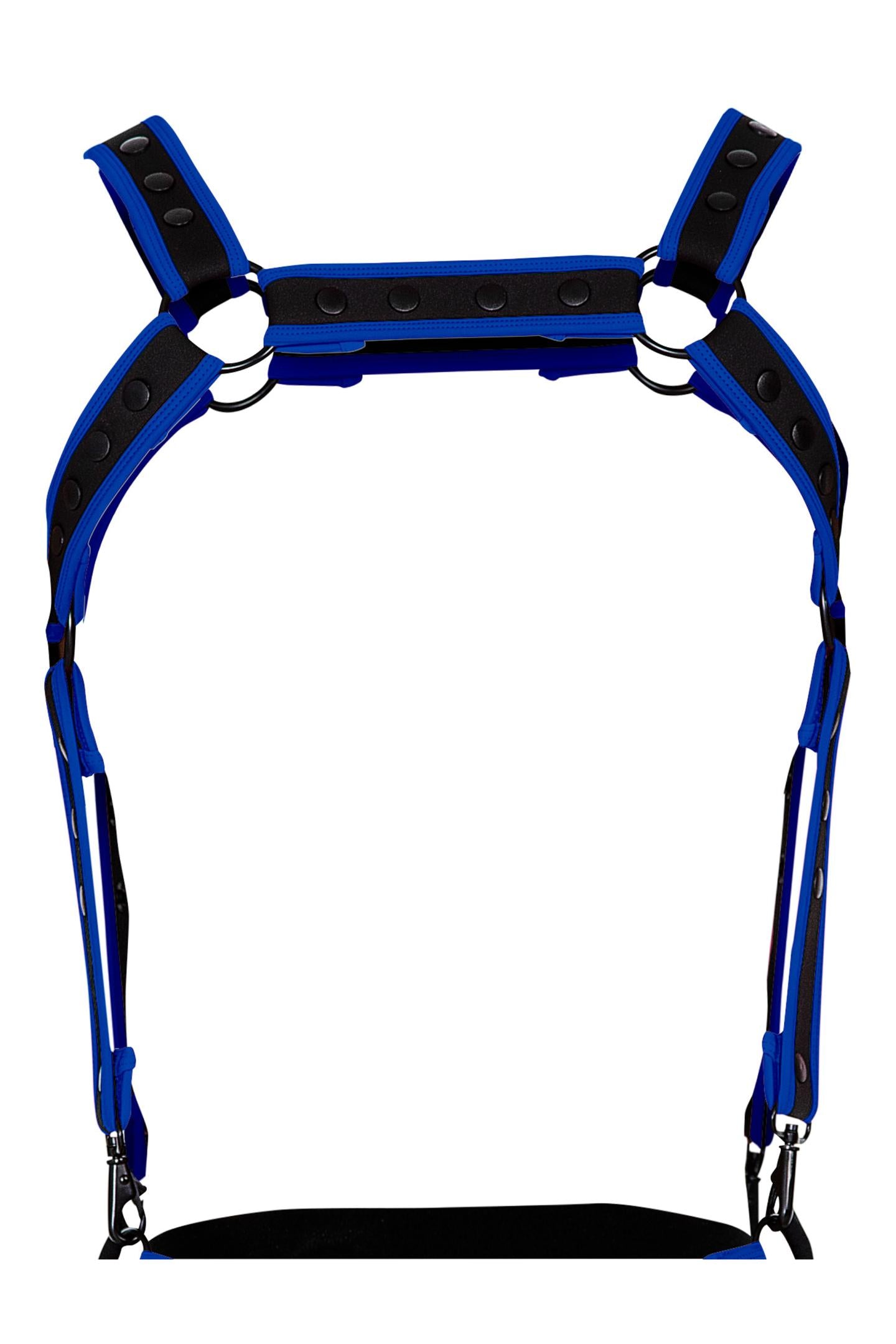 black/neo blue chest harness 05 - OS-0
