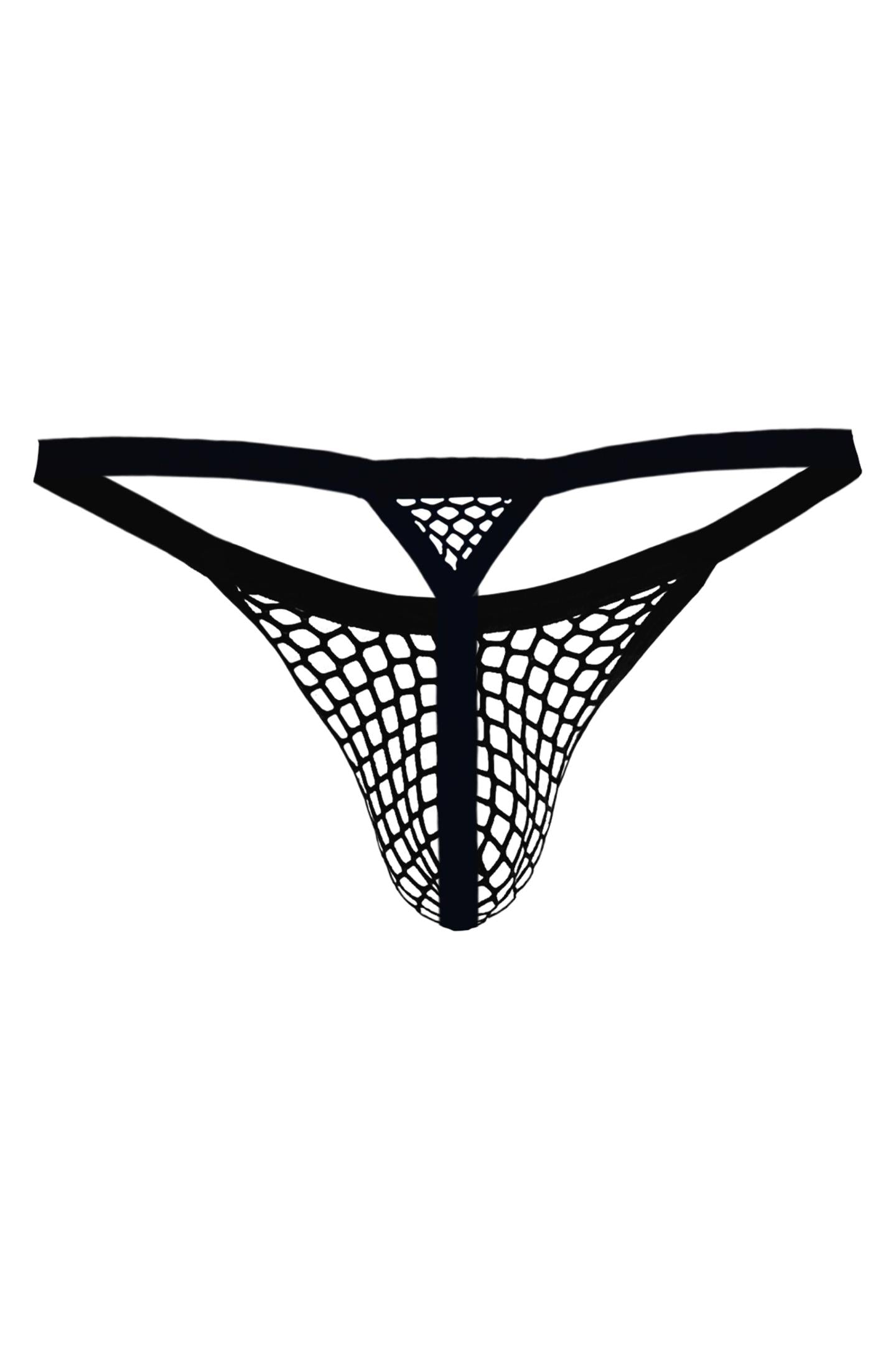 Black Thong Panel RAV123 - XL-1