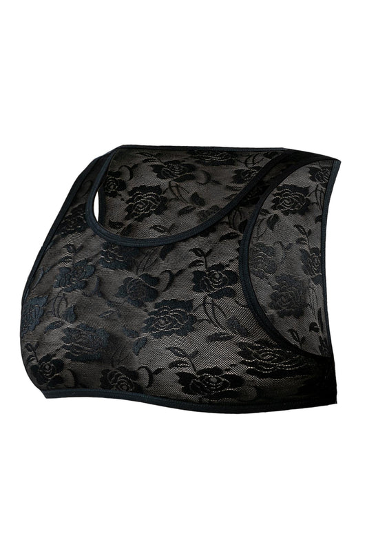 Black Lacey Top RAV120 - XL-0