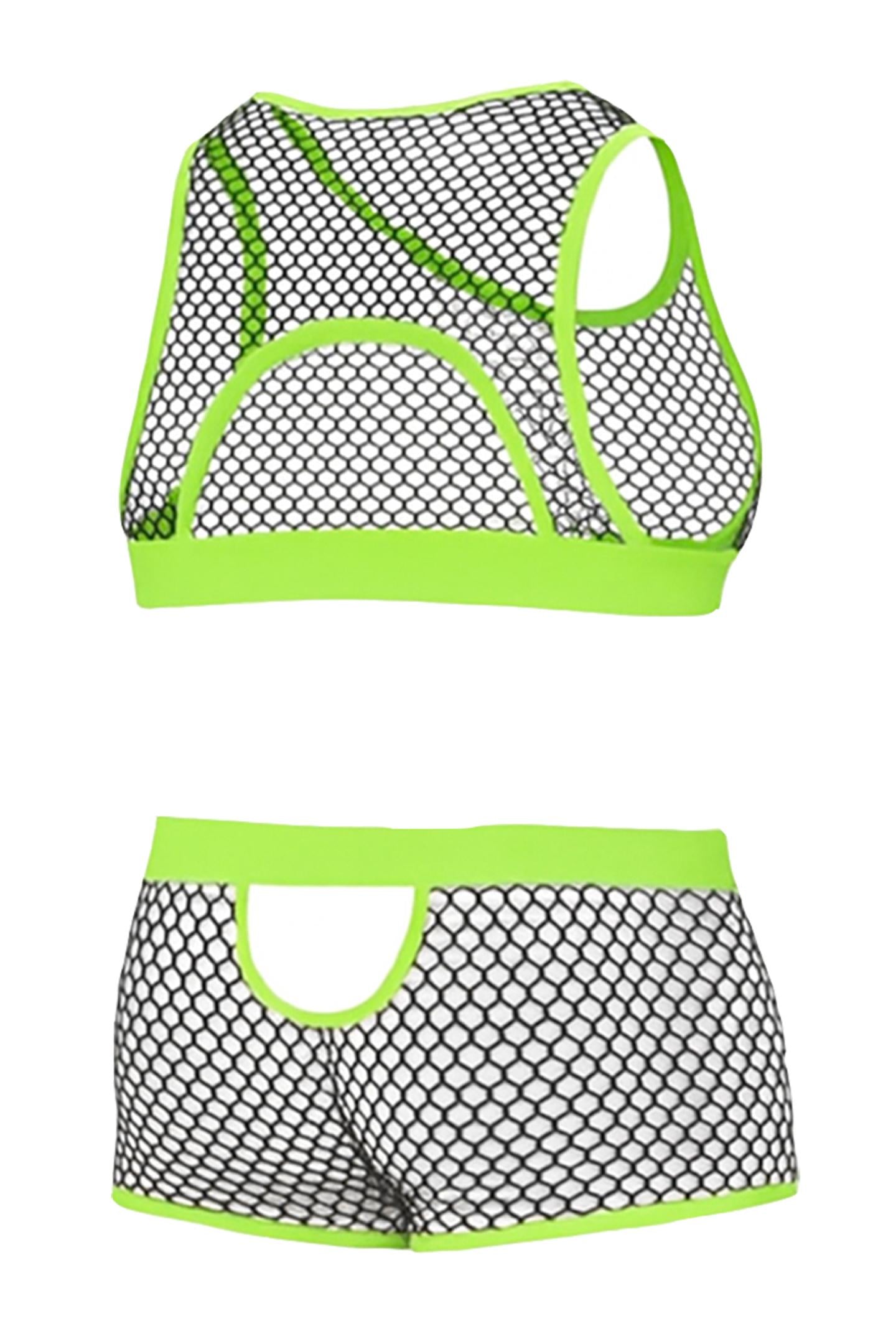 Black Neon Rave Total Look RAV116 - XL-1