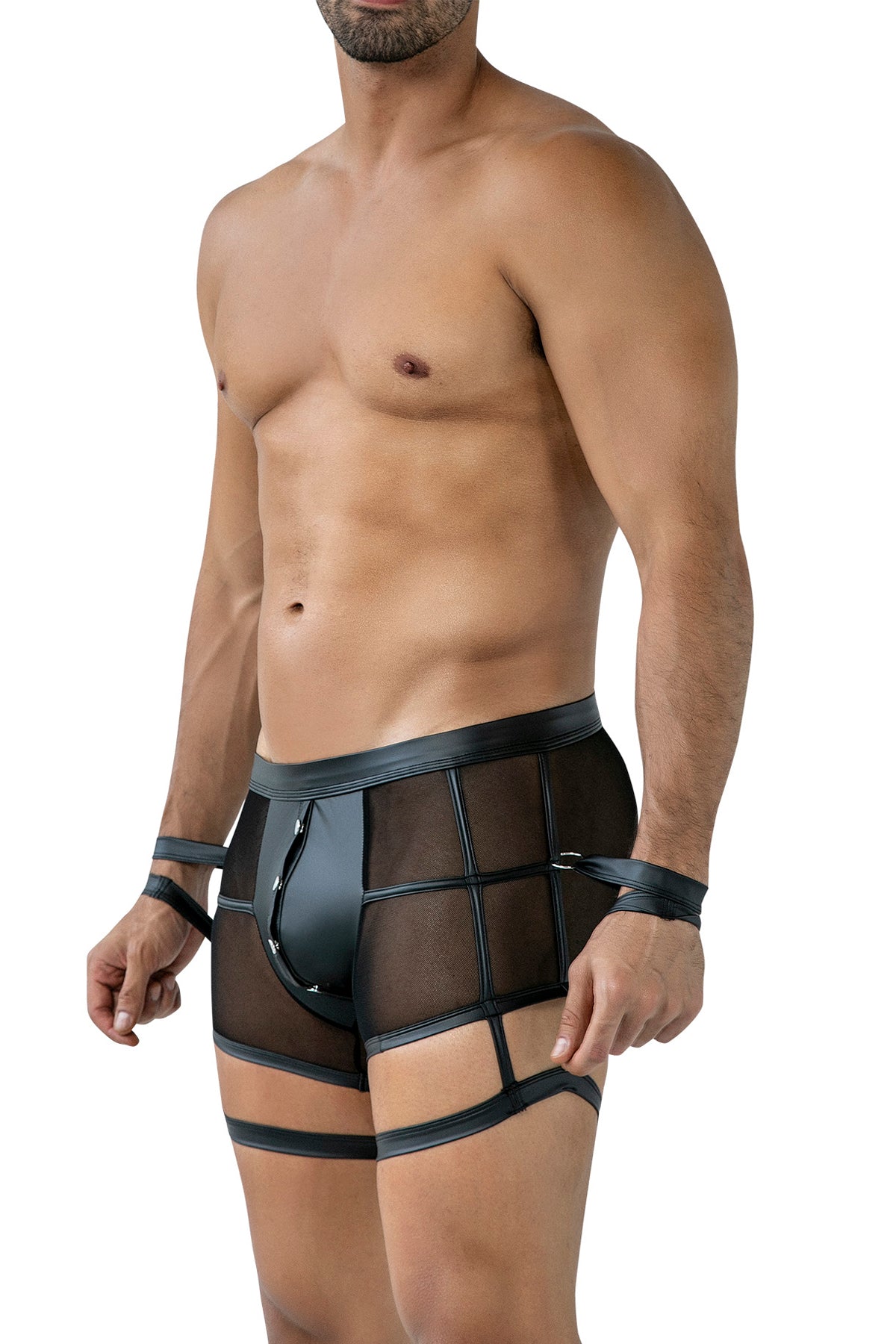 Black Prison Garter C4MRAV107 - XL-2