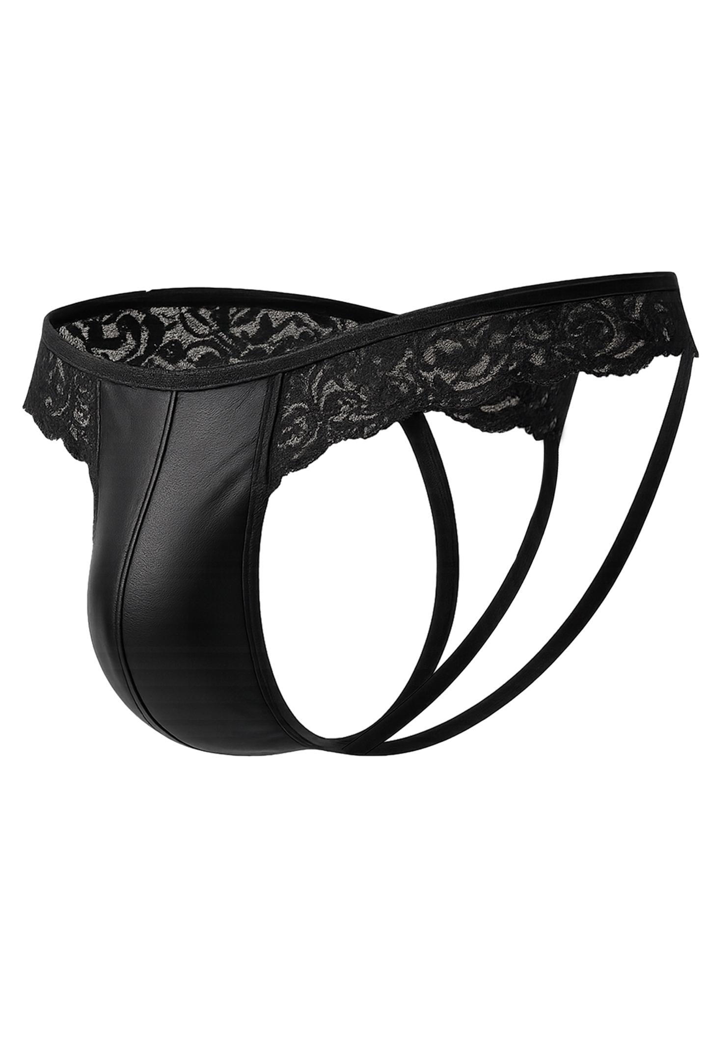 Black Lacey Jockstring RAV104 - XL-0