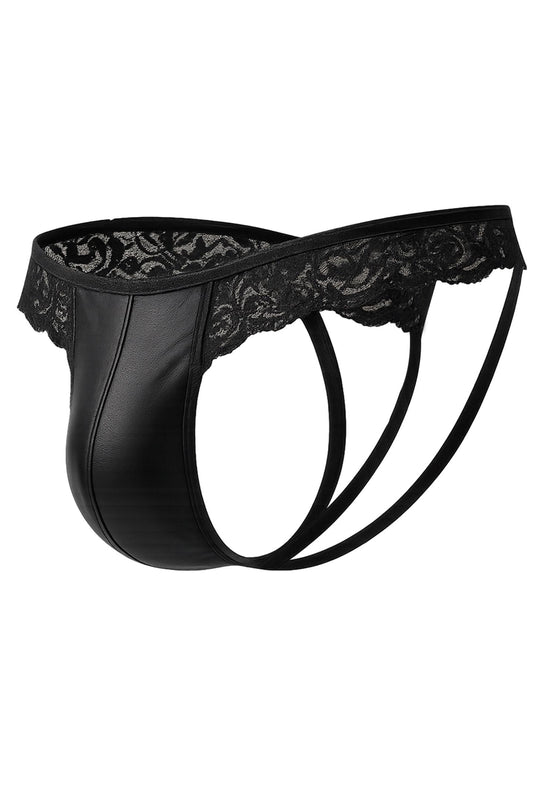 Black Lacey Jockstring RAV104 - XL-0