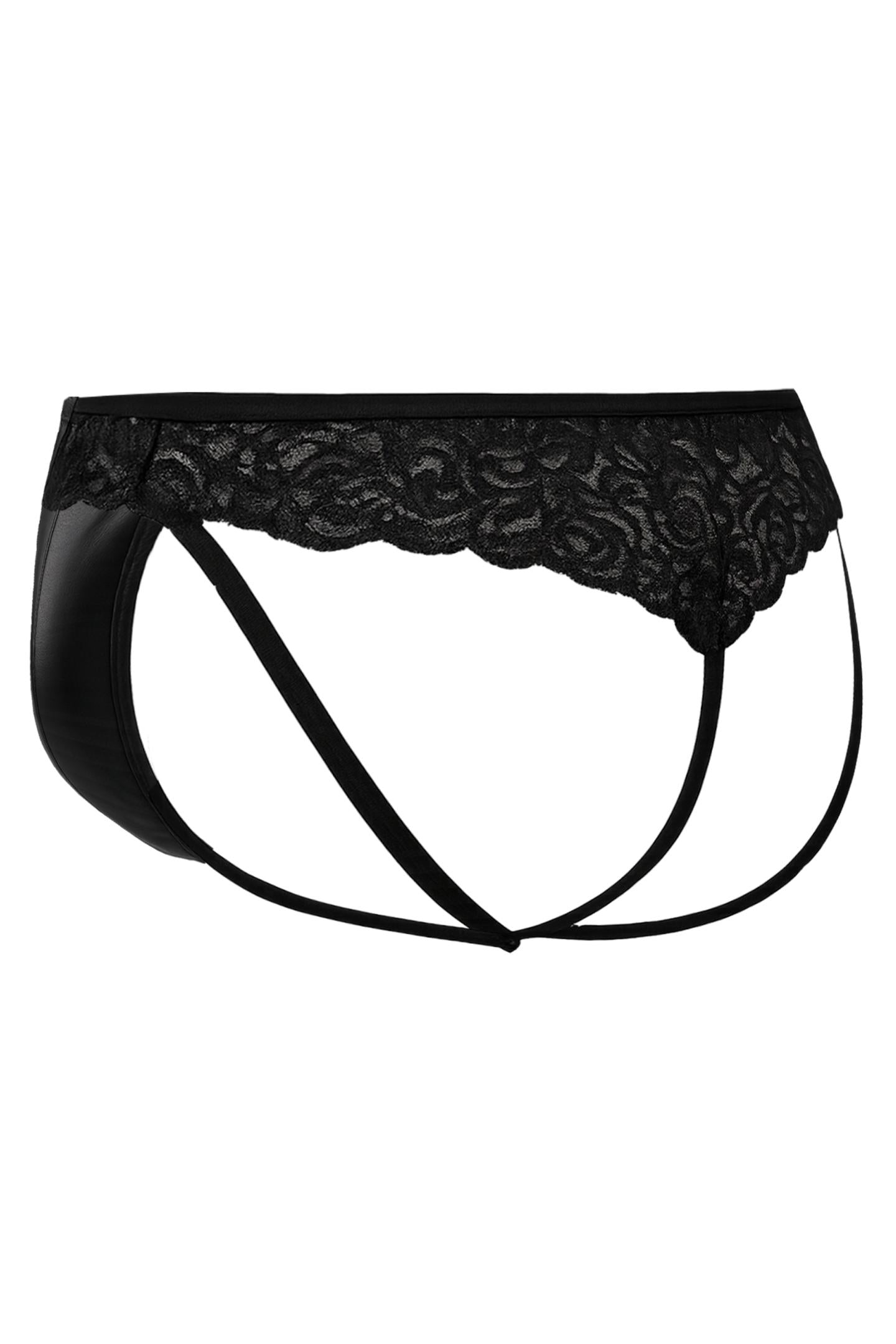 Black Lacey Jockstring RAV104 - XL-1