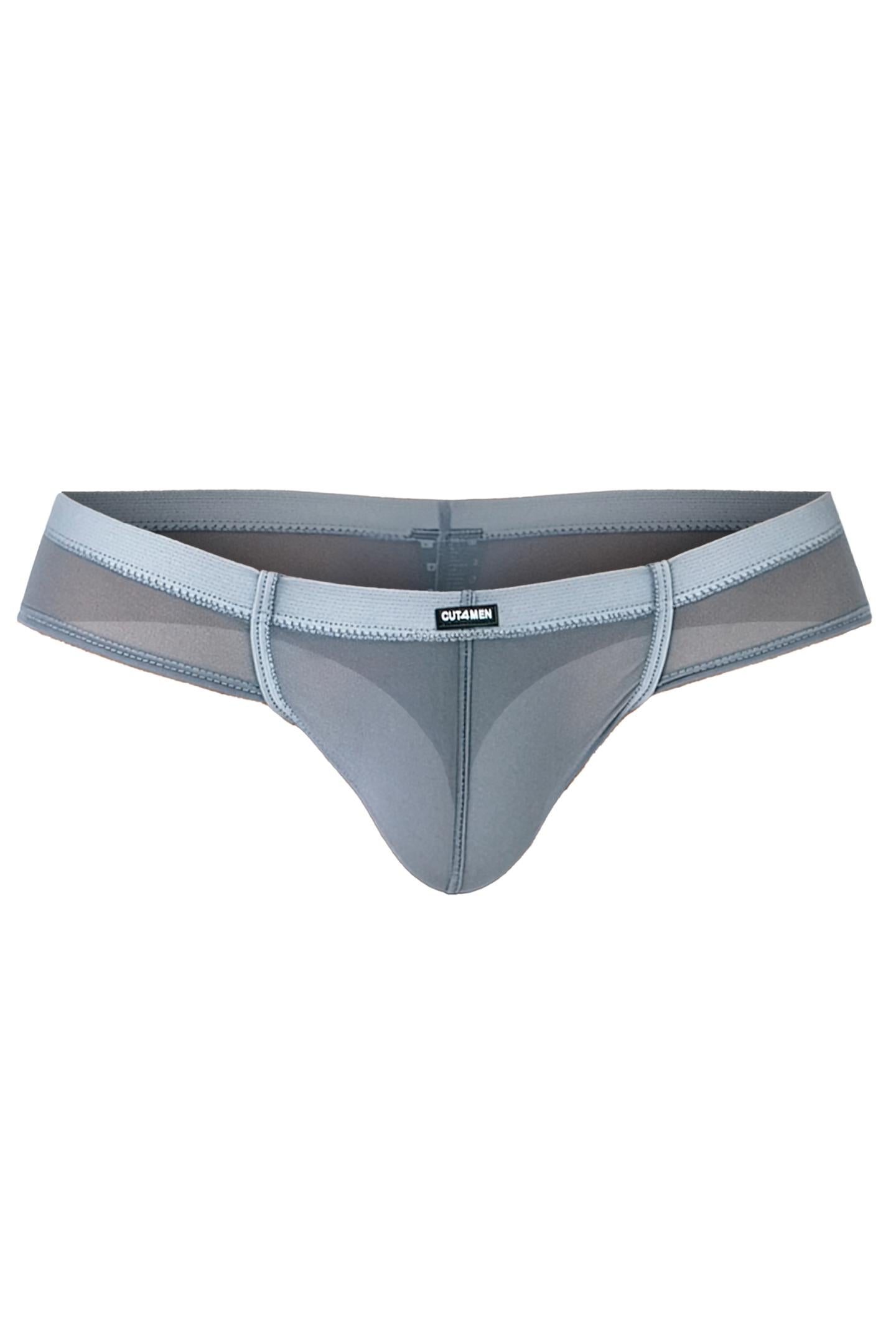 grey Mesh Hybrid Cheeky Brief C4MSPX22 - XL-0