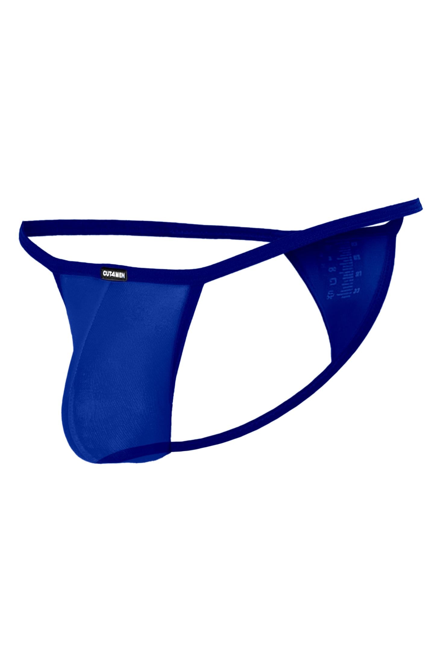 Electric Blue Mini Tanga Kini Mesh C4MSPX17 - XL-0