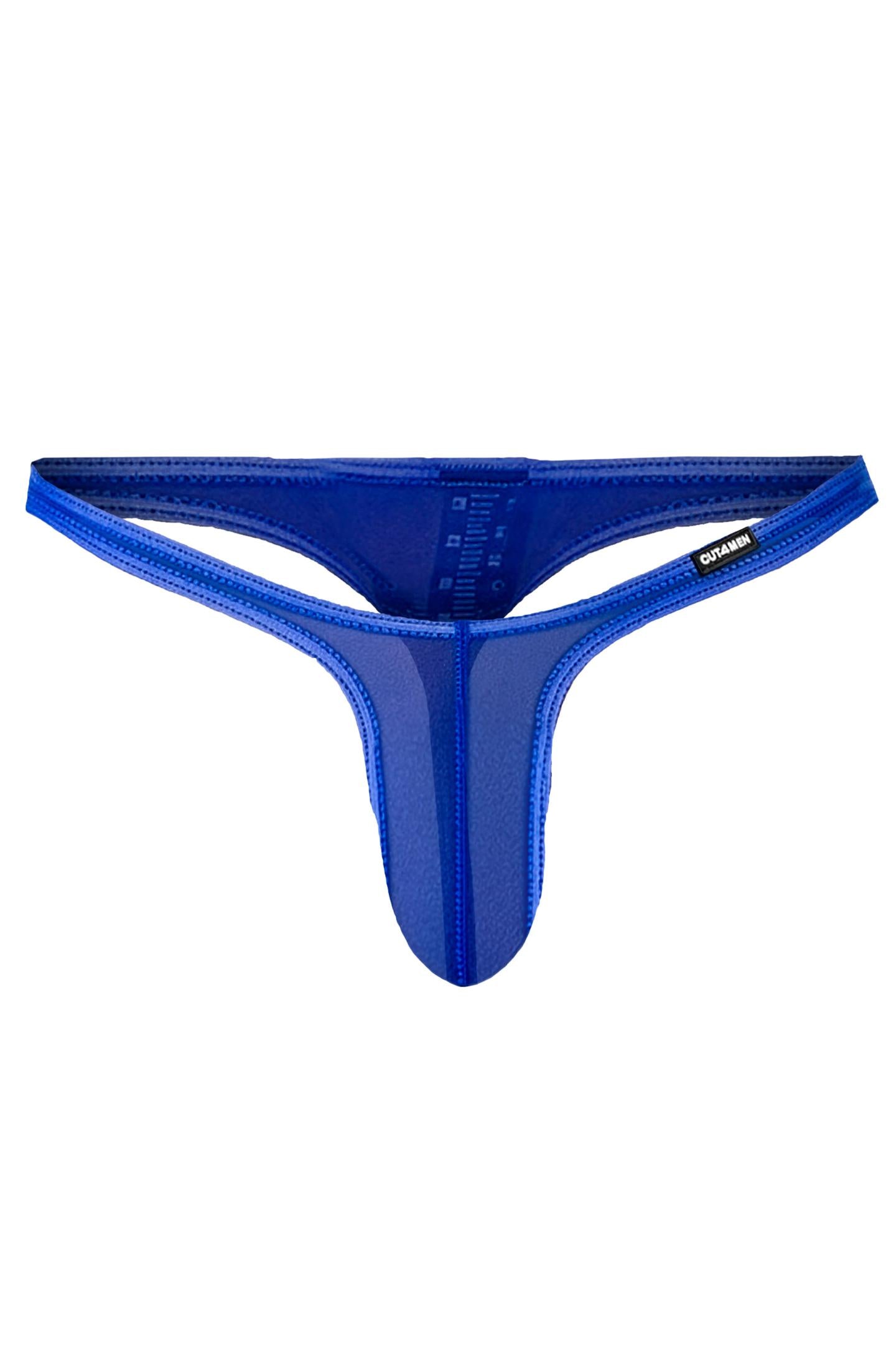 electric blue Micro Thong Mesh C4MSPX11 - XL-0