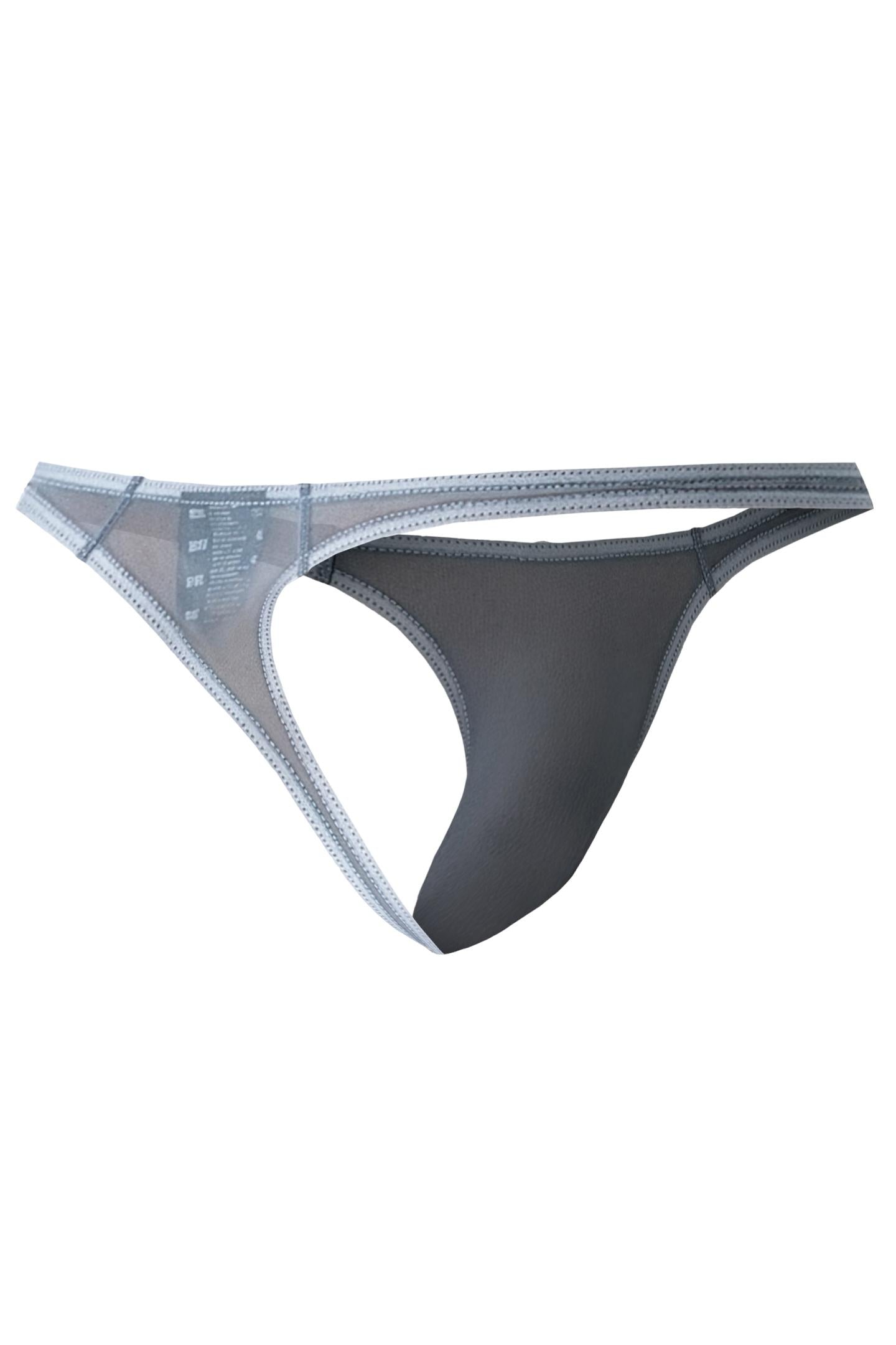 grey Mesh Brazilian Thong C4MSPX06 - XL-1