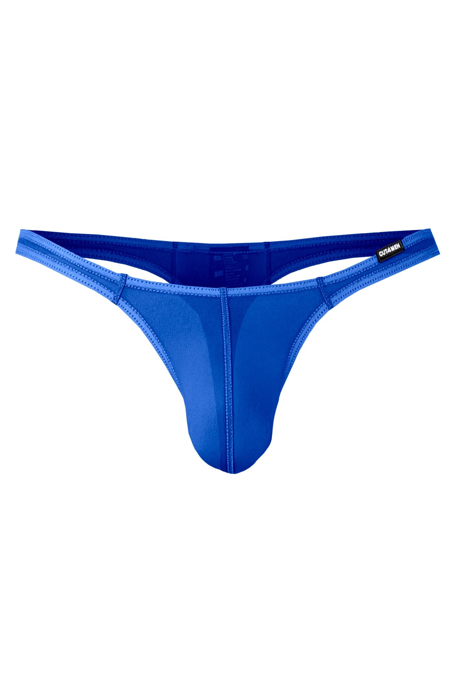 electric blue Mesh Brazilian Thong C4MSPX06 - XL-0