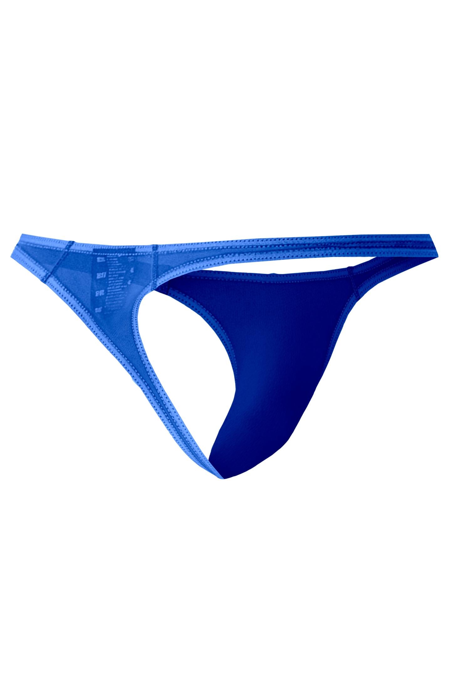 electric blue Mesh Brazilian Thong C4MSPX06 - XL-1