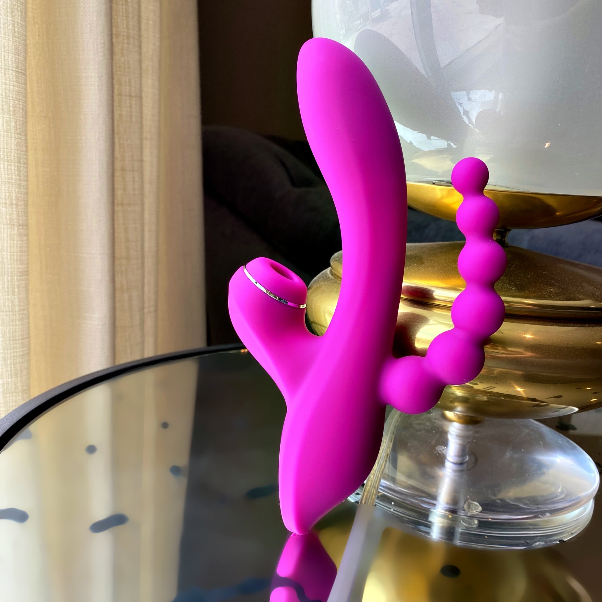 Vibrating Clit Sucker - Anal, Vaginal, And Clitoral Triple Sex toy | VV