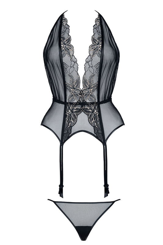 black/gold Gorset Penelope - XL-0