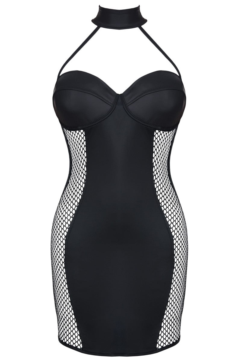 schwarzes Minikleid DDFeme001 - XXL-0