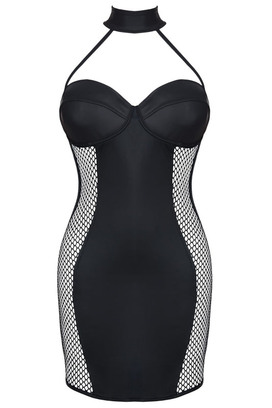 schwarzes Minikleid DDFeme001 - XXL-0