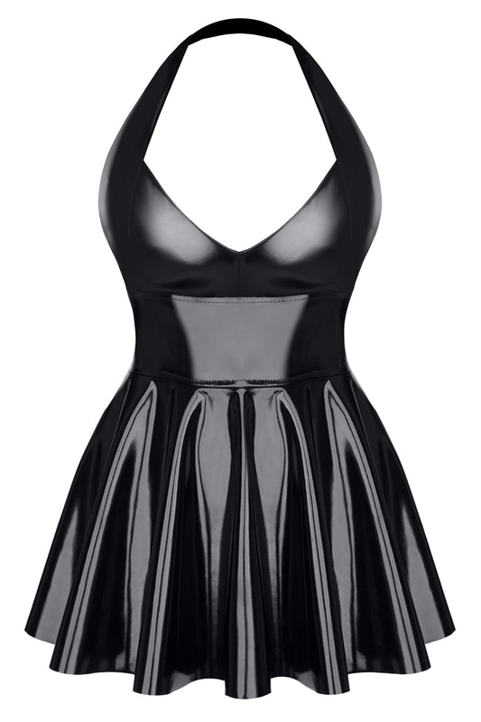 black vinyl mini dress TDSvenja001 - 5XL-0
