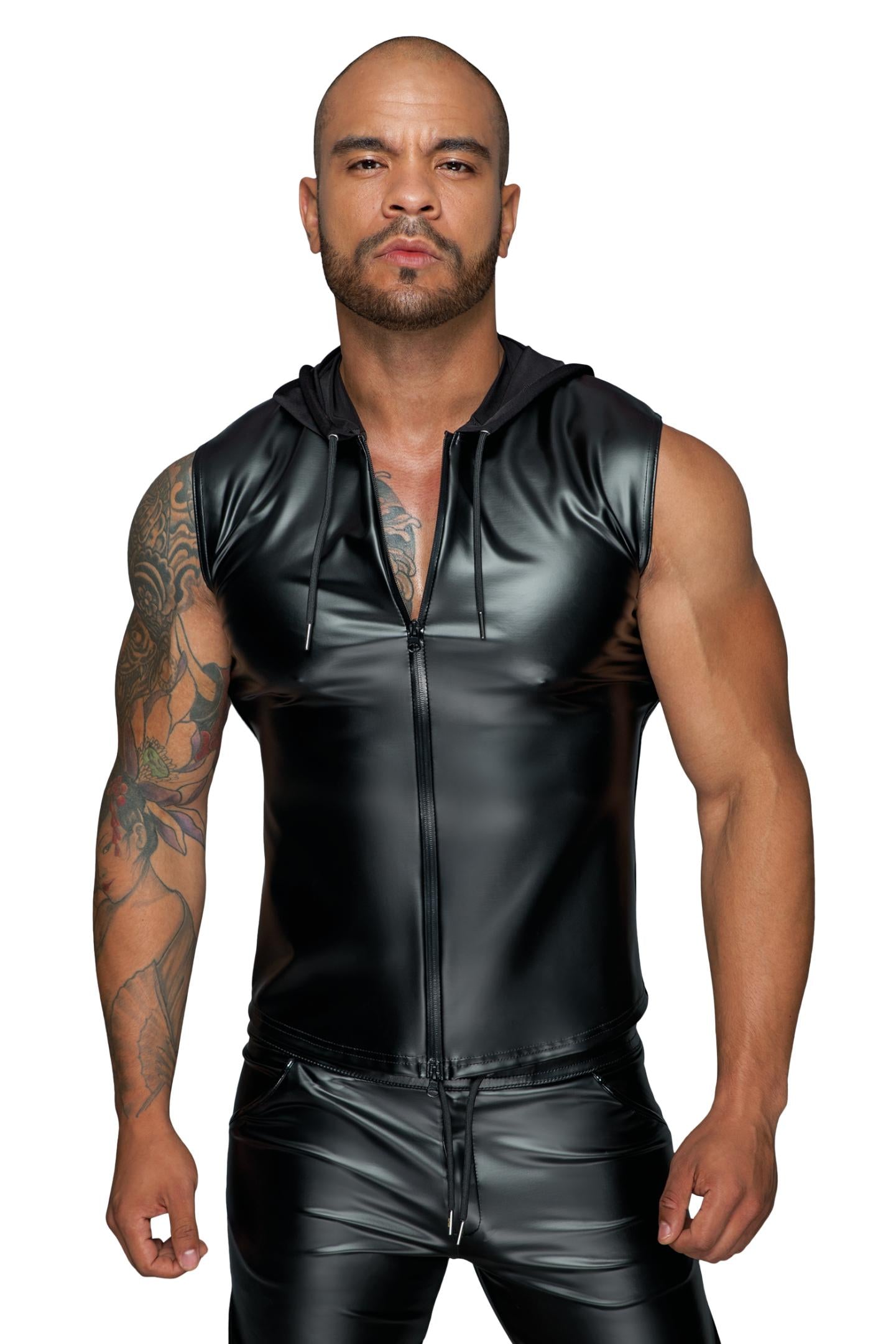 Hooded Shirt with 2-way zipper H062 - 3XL-5