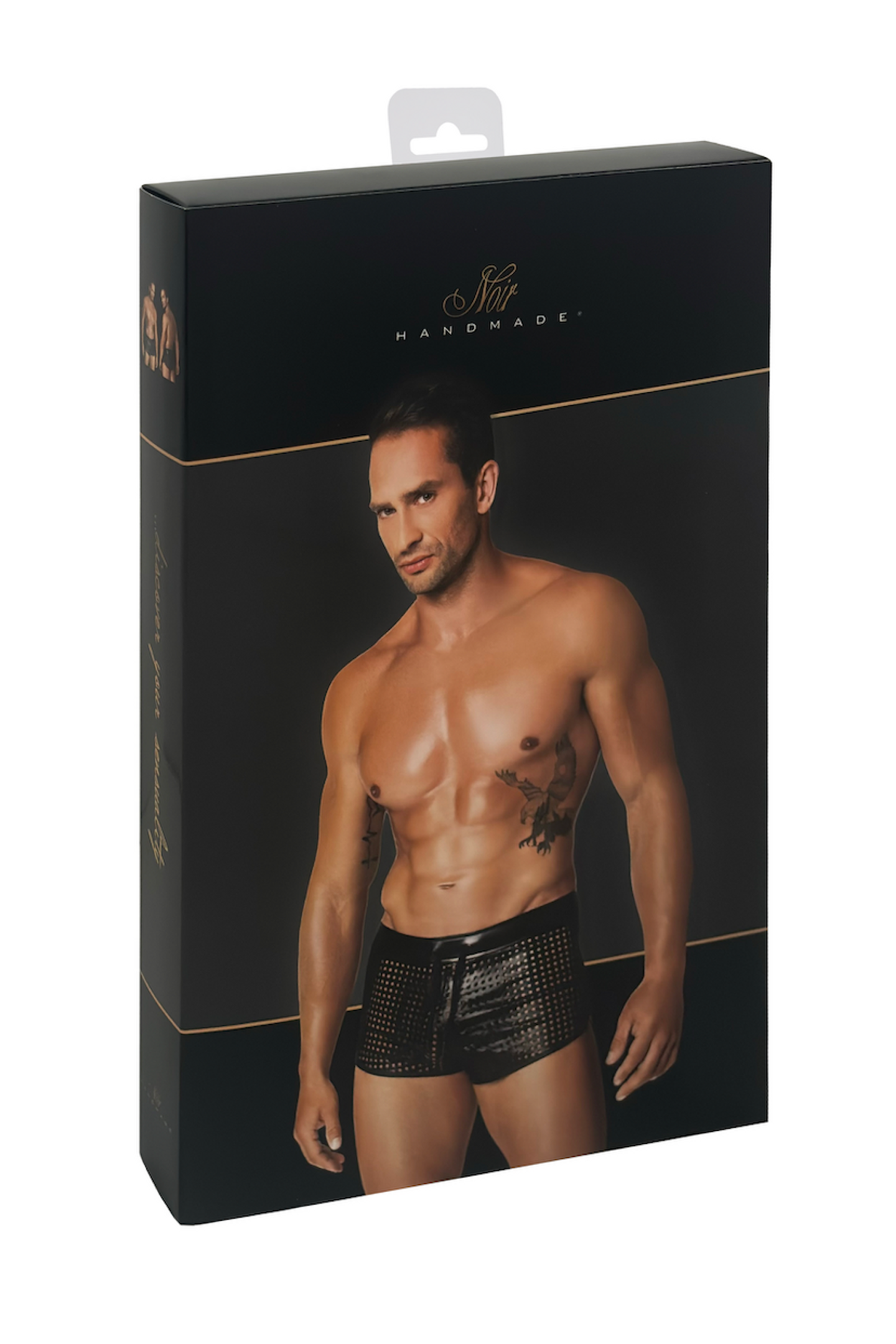 black wetlook Shorts H079 - 3XL-8