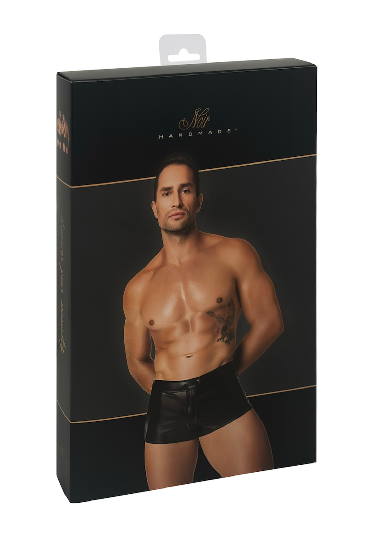 black wetlook Shorts H080 - 3XL-7