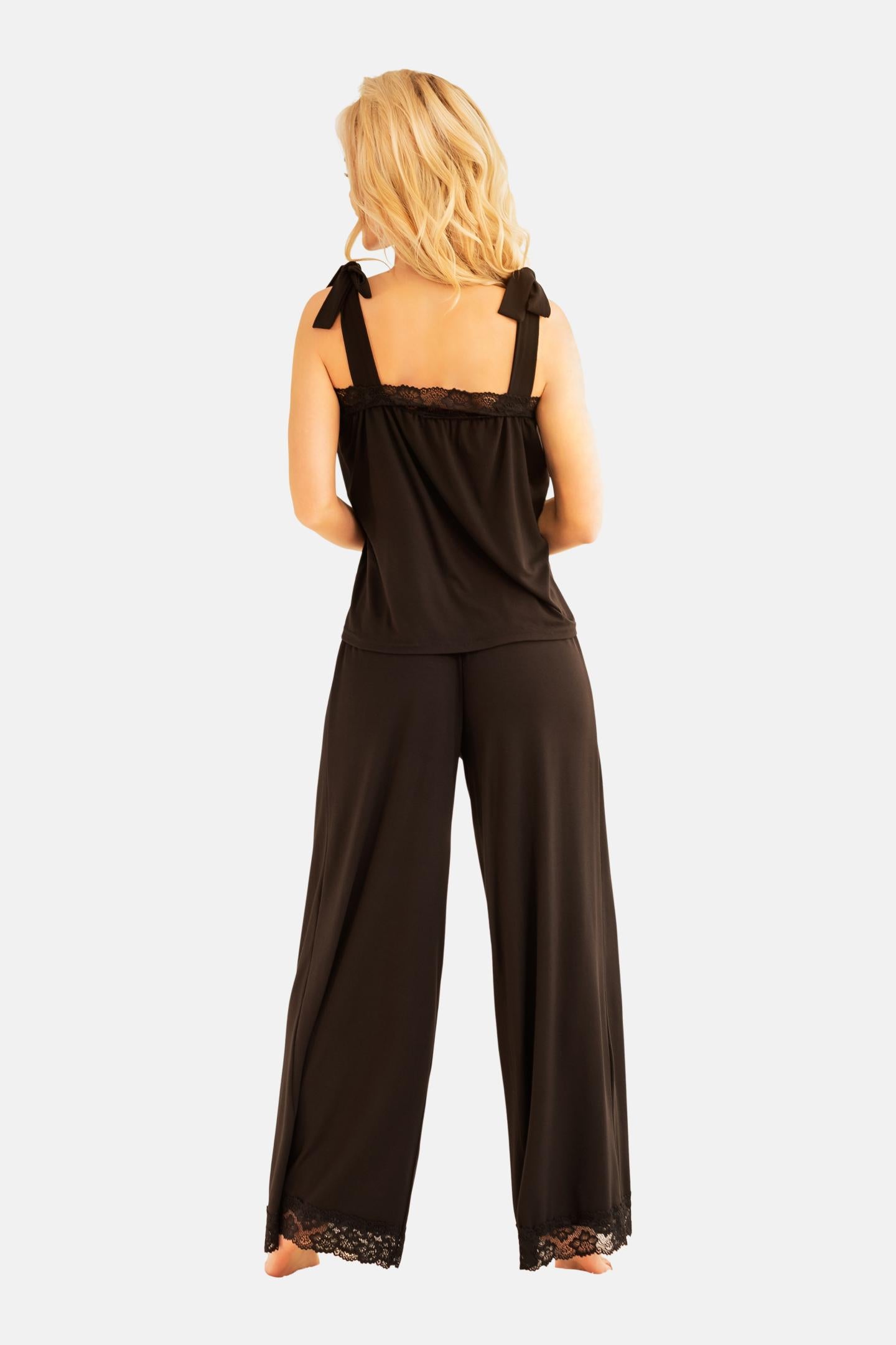 black 2pcs Pyjama KA922334 - 2XL-1