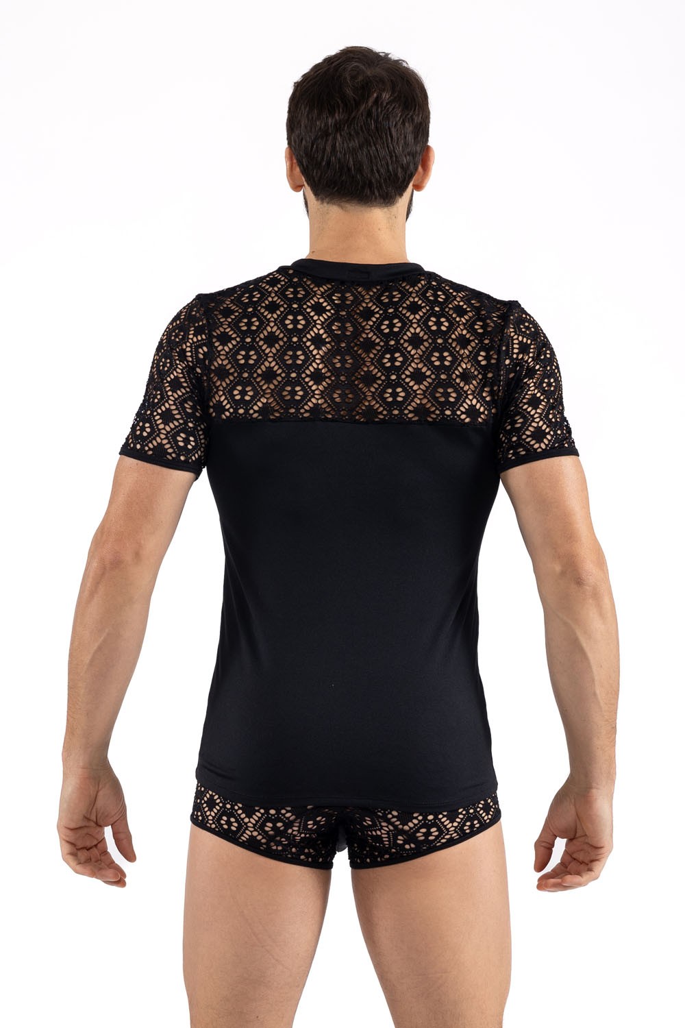 black mesh T-Shirt 2407-81 - XL-1