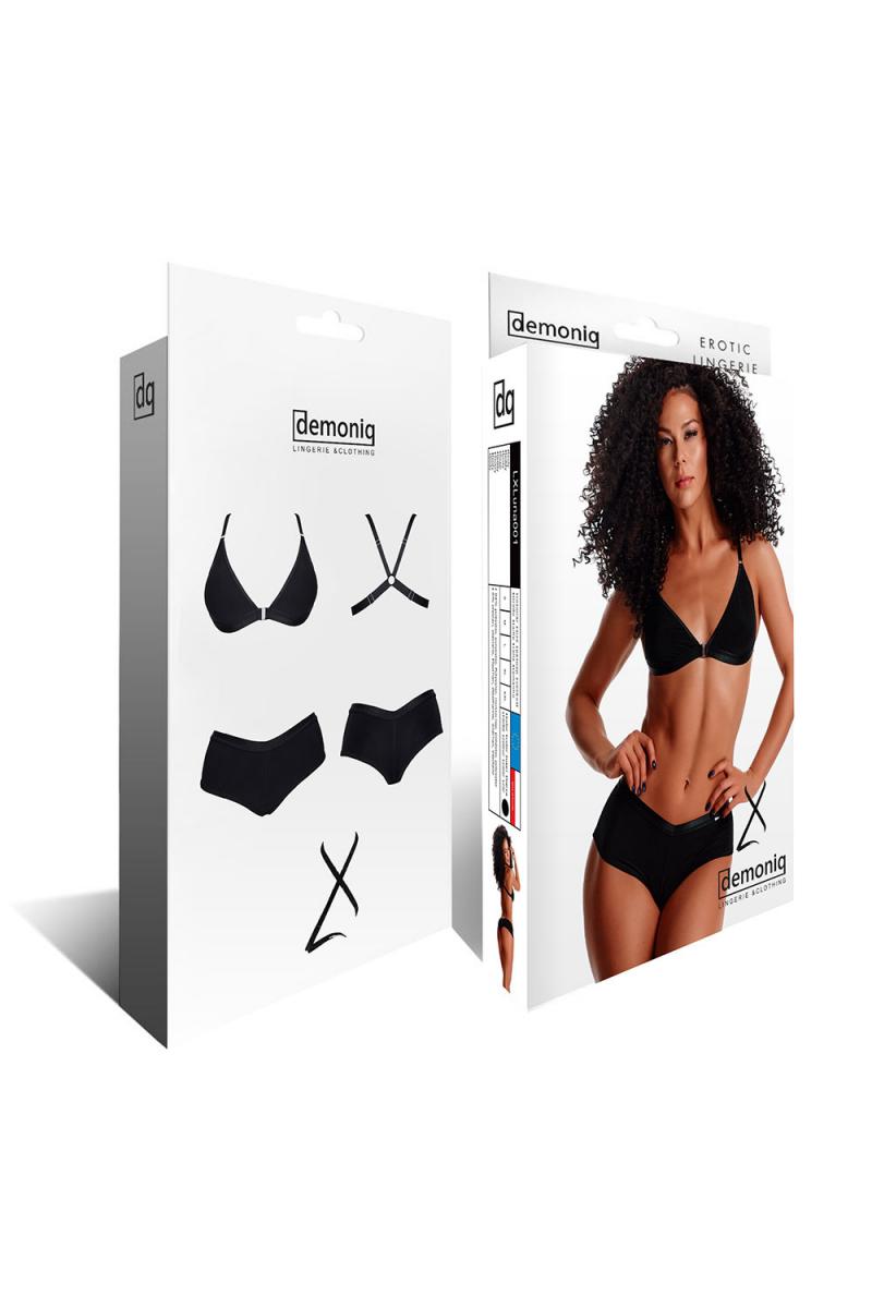 schwarzes Set LXLuna001 - XXL-8