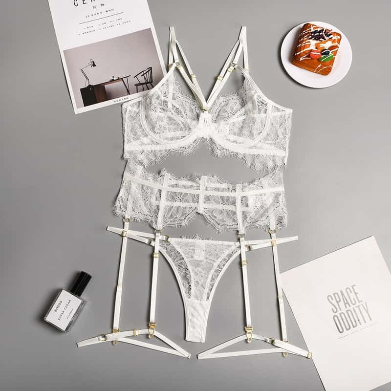 Lace Sexy Bridal Bra Set Overview