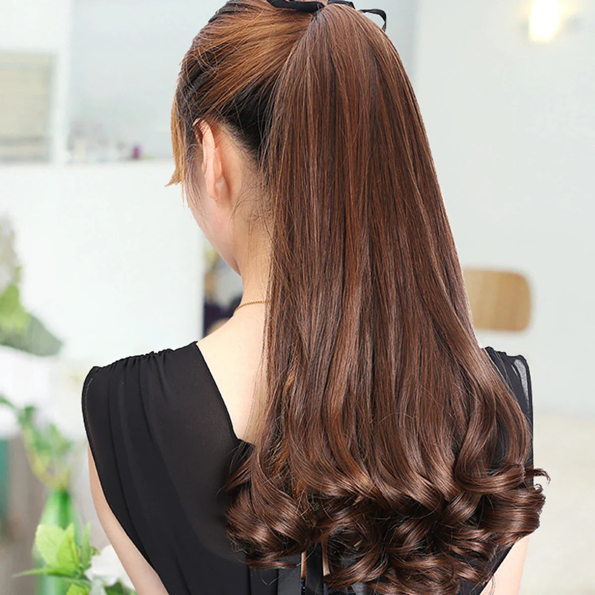 Long Curly Ponytail Hair Wig 18-23 Inch-1
