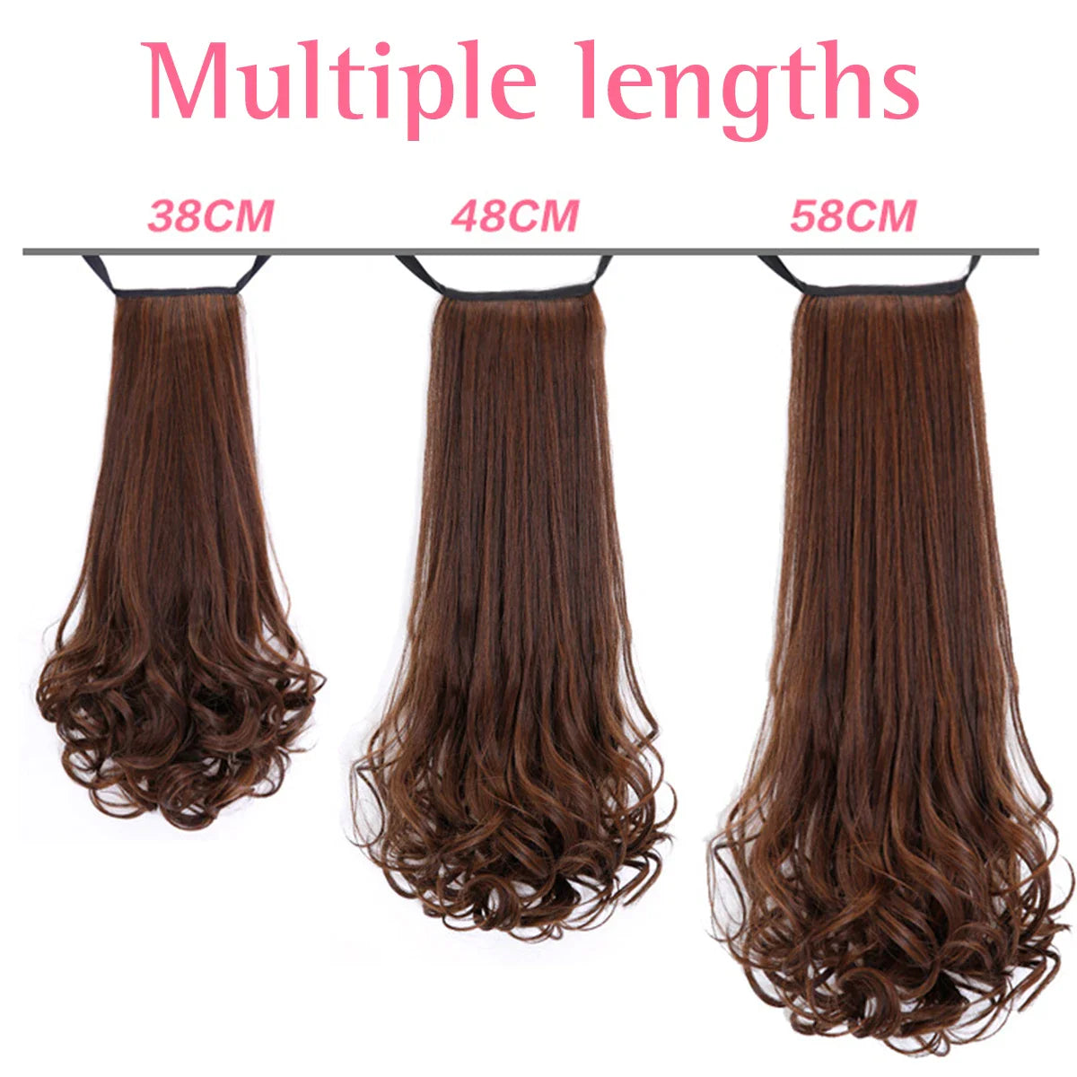 Long Curly Ponytail Hair Wig 18-23 Inch-2