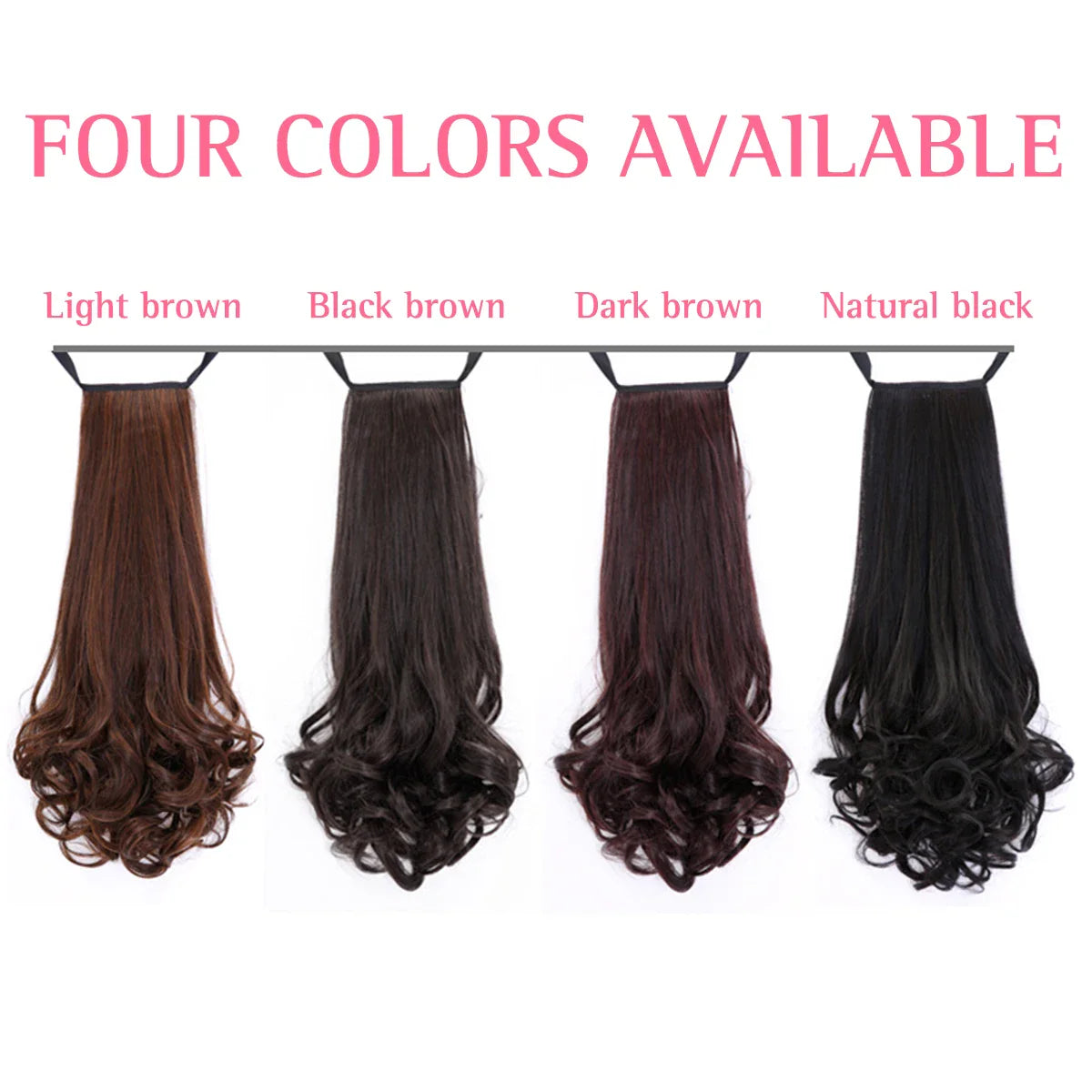 Long Curly Ponytail Hair Wig 18-23 Inch-3