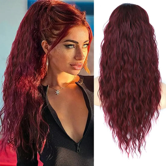 Long Curly Wavy Ponytail Hair Extension-10