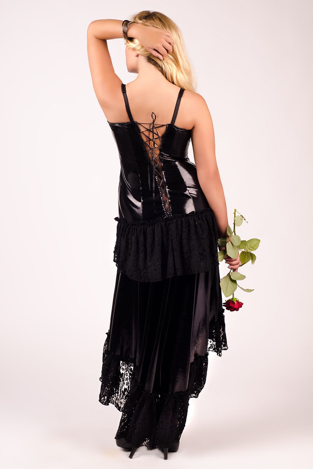 black long night dress M/1023 54/56 by Andalea Lingerie-1