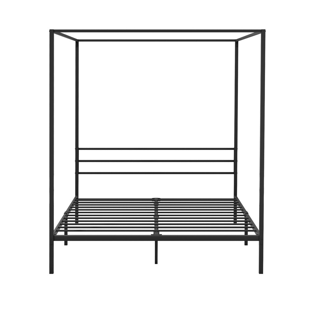NNEED Metal Canopy Bed Frame Queen Size Platform-2
