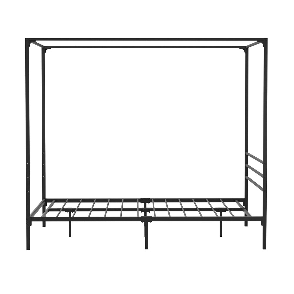 NNEED Metal Canopy Bed Frame Queen Size Platform-3
